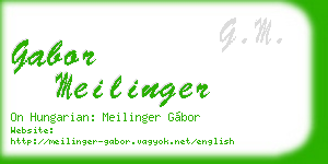 gabor meilinger business card